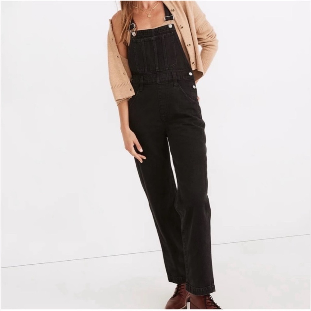 Madewell Straight-Leg Overalls in Lunar Wash